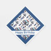 ポリシング誕生日 スタンダードランチョンナプキン (角)