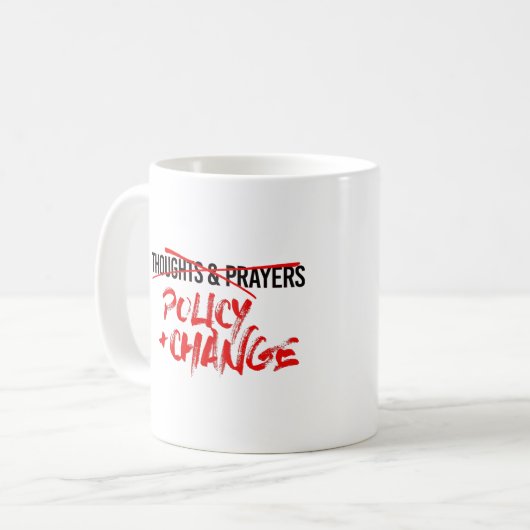 ポリシーと今すぐ変更 コーヒーマグカップ (正面左)