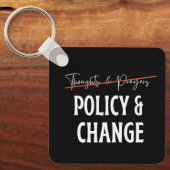 ポリシーなし祈りの言葉ガンコントロール キーホルダー (正面)