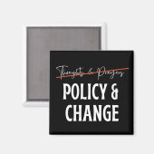 ポリシーなし祈りの言葉ガンコントロール マグネット (正面/裏面)