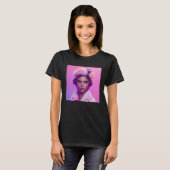 ポリジェルカラー水彩女性の衣装サンセット Tシャツ (正面フル)