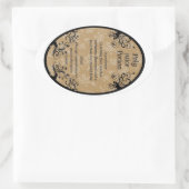 ポリジュースのポションラベル 楕円形シール (バッグ)