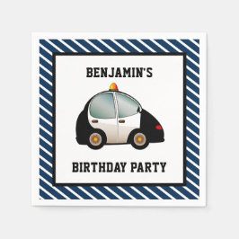 ポリスカーお誕生日会ペーパーアイテム スタンダードカクテルナプキン