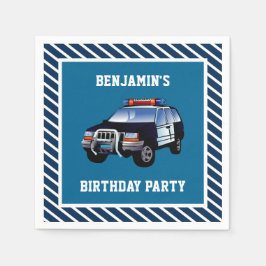 ポリスカーお誕生日会ペーパーアイテム スタンダードカクテルナプキン