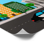 ポリスカー キッズ ルーム ポスター ビークル ナーセリー プリント (角)