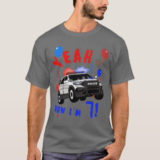 ポリスカー 誕生日 7歳 お友達 女子 Tシャツ