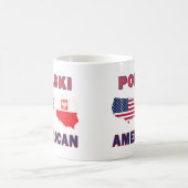 ポリスキーアメリカの地図 コーヒーマグカップ (中央)