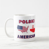ポリスキーアメリカの地図 コーヒーマグカップ (左)