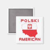 ポリスキーアメリカの地図 マグネット (正面/裏面)