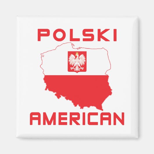 ポリスキーアメリカの地図 マグネット (正面)