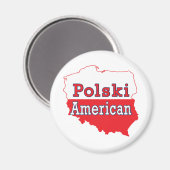 ポリスキーアメリカの地図 マグネット (正面/裏面)