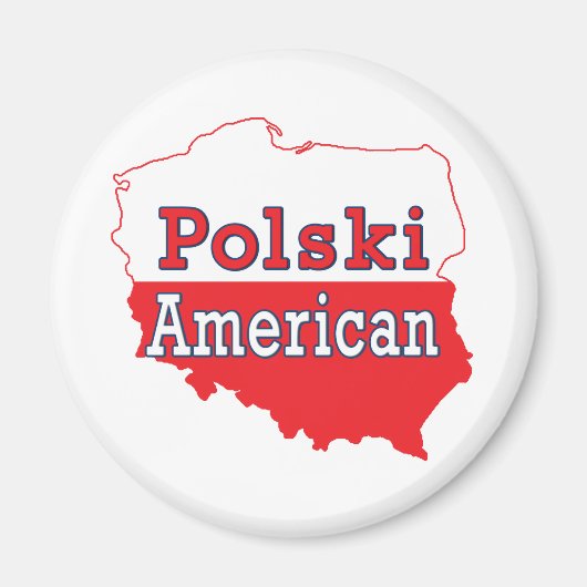 ポリスキーアメリカの地図 マグネット (正面)