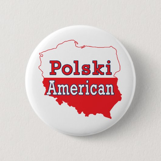 ポリスキーアメリカの地図 缶バッジ (正面)