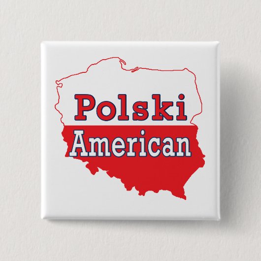 ポリスキーアメリカの地図 缶バッジ (正面)