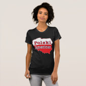 ポリスキーアメリカの地図 Tシャツ (正面フル)
