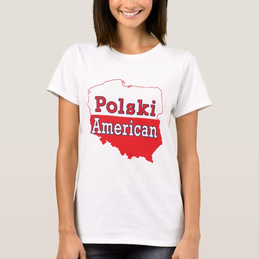 ポリスキーアメリカの地図 Tシャツ (正面)