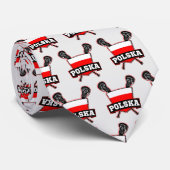 ポリスキーポーランド国旗のラクロスネクタイ ネクタイ (ロール)