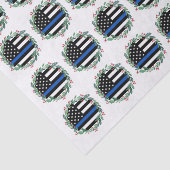 ポリスシンブルーラインリースホリデークリスマス 薄葉紙 (詳細)