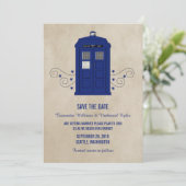 ポリスボックスの日付保存招待状v6 セーブザデート (スタンド正面)