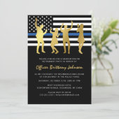 ポリスリタイアメントパーティー　シン・ブルー・ライン 招待状 (スタンド正面)