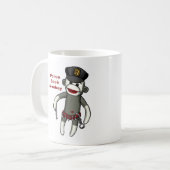 ポリス ソックモンキー コーヒーマグカップ (正面左)