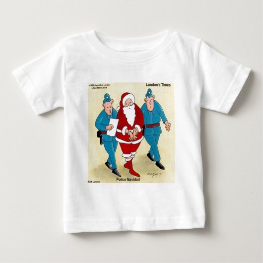 ポリス・ナビダ: サンタがひどいことをした ベビーTシャツ (正面)