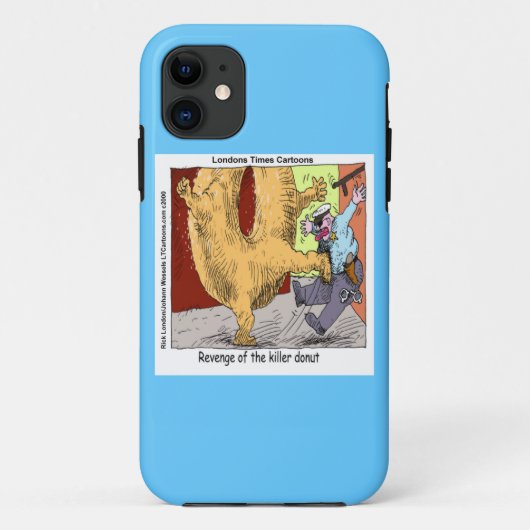 ポリス Vs ドーナツ 笑える iPhone 5 カー Case-Mate iPhoneケース (裏面)