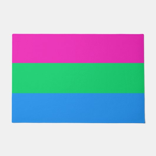 ポリセクシャルフラッグ玄関マット ドアマット (正面)