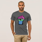 ポリセクシャル プライド フィスト Tシャツ (正面フル)