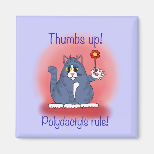 ポリダクティールの規則！ マグネット (正面)