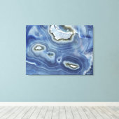 ポリッシュアメジストクオーツゲード顔 キャンバスプリント (インサイチュ (ウッドフロア))