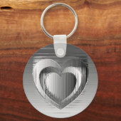 ポリッシュクロムハート キーホルダー (正面)
