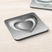 ポリッシュクロムハート コースター (左側)