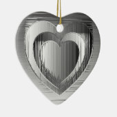 ポリッシュクロムハート セラミックオーナメント (右)