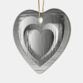 ポリッシュクロムハート セラミックオーナメント (左)