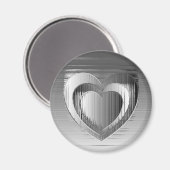 ポリッシュクロムハート マグネット (正面/裏面)