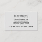 ポリッシュグラナイトプロフェッショナルスリッククラッシー 名刺 (裏面)