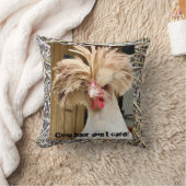 ポリッシュチキン"coop hair not"ストロー気にローピロー クッション (ブランケット)