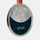 ポリッシュホリデーダマスクプレミアムラウンドオーナメント メタルオーナメント (右)