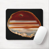 ポリッシュ帯状瑪瑙スライスミネラルロックフォト マウスパッド (マウス)