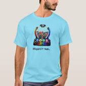 ポリティカル グリッチ - ジャックポット エナジー ファッショナブル Tシャツ (正面)