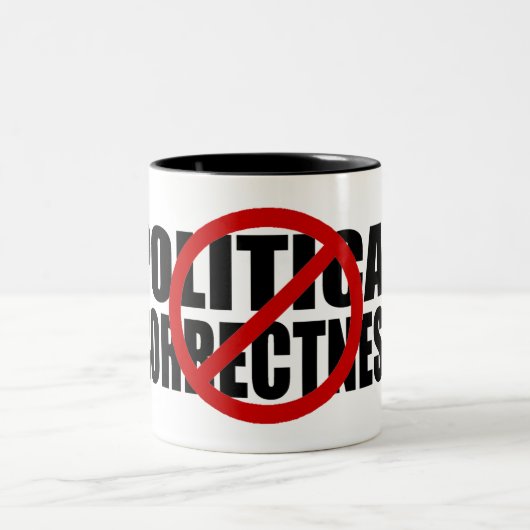 ポリティカル・コレクトネス無し ツートーンマグカップ (中央)