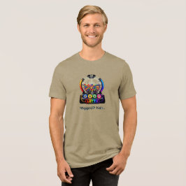 ポリティカル ストリートスタイル -カラフル ファッショナブル トライブレンドＴシャツ