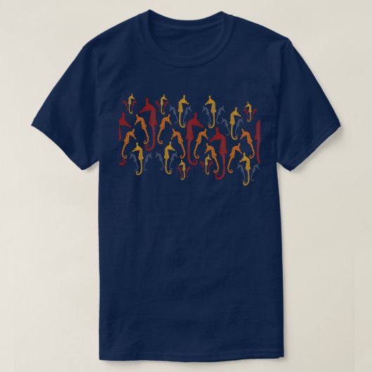 ポリネシアのオーストラリア先住民の着色パターン Tシャツ (デザイン正面)
