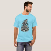 ポリネシアのクジラTシャツ Tシャツ (正面フル)