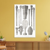 ポリネシアのクラブと階級章 キャンバスプリント (インサイチュ (リビング))