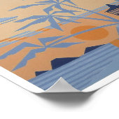 ポリネシアのサンセットプリント(7.33 x 7.33") ポスター (角)