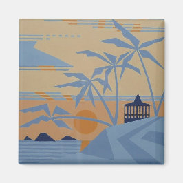 ポリネシアのサンセットマグネット マグネット