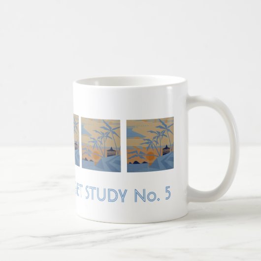 ポリネシアのサンセットマグ コーヒーマグカップ (右)