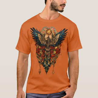 ポリネシアのドリームキャッチャーのタトゥーアートティー Tシャツ